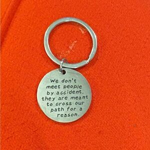 NEW Inspirational Silver Keychain